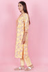 Bizzy Lizzy Kurta And Pant Set With Kota Dupatta In Block Print